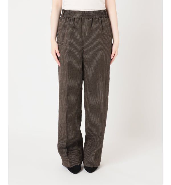 journal standard L'essage「FABRICAリネンストライプパンツ」|スラックス|