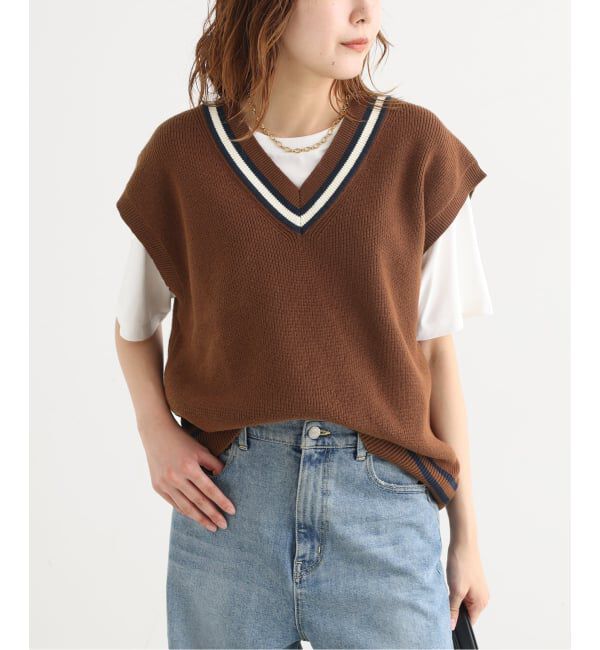 journal standard L'essage「《予約》ラインニットベスト」|ニット・セーター|