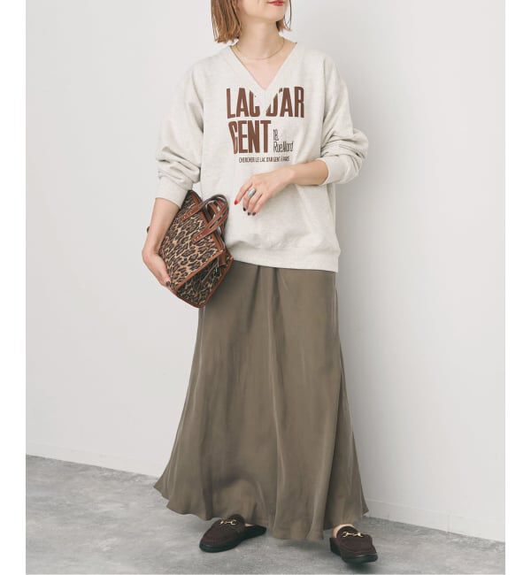 Spick and Span「《追加》ウォッシャブルキュプラフレアスカート」|スカート|