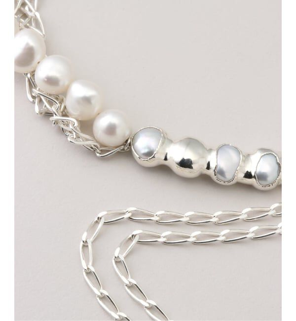 FRAMeWORK「PREEK/プリーク Baroque pearl TSUBOMI dip asymmetr」|ネックレス|