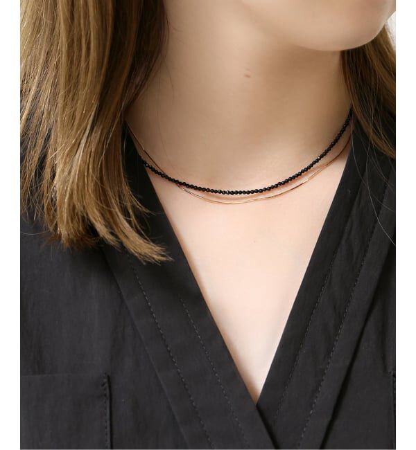 Lilas by Spick&Span「※コンパクトチェーン38cmネックレス K10」|ネックレス|