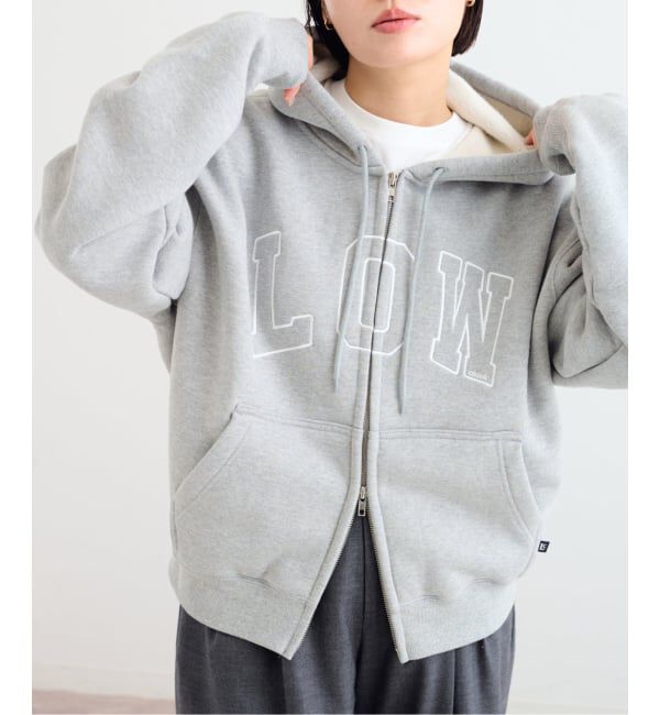 U by SPICK&SPAN「《予約》LOW CLASSIC Lc / ロウ クラシック エルシ LOW NAPPING SWEAT ZIPUP Hoodie」|パーカー|グレー
