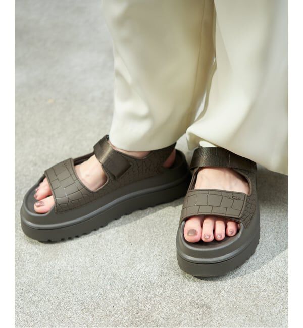 「《WEB限定》UGG/アグ W GOLDEN GLOW EMBOSSED」|サンダル|