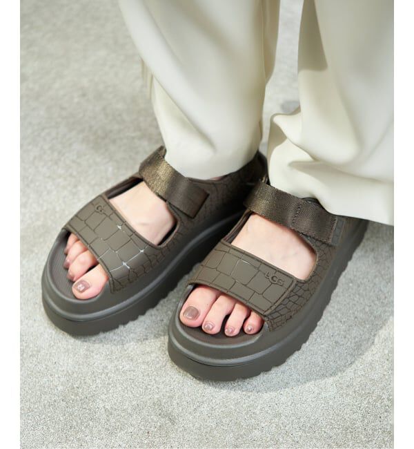  「《WEB限定》UGG/アグ W GOLDEN GLOW EMBOSSED」|サンダル|