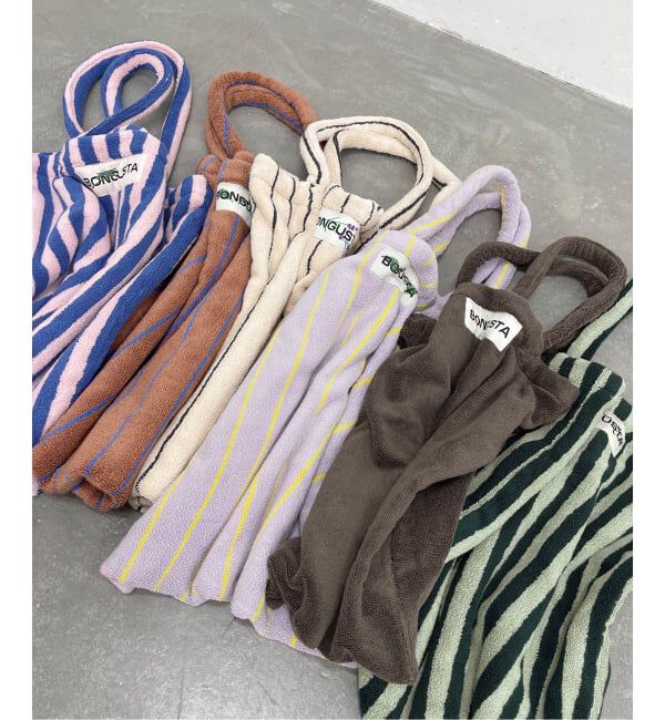  「《追加 / 一部カラーWEB限定》BONGUSTA/ボングスタ STRIPED トートバッグ」|トートバッグ|