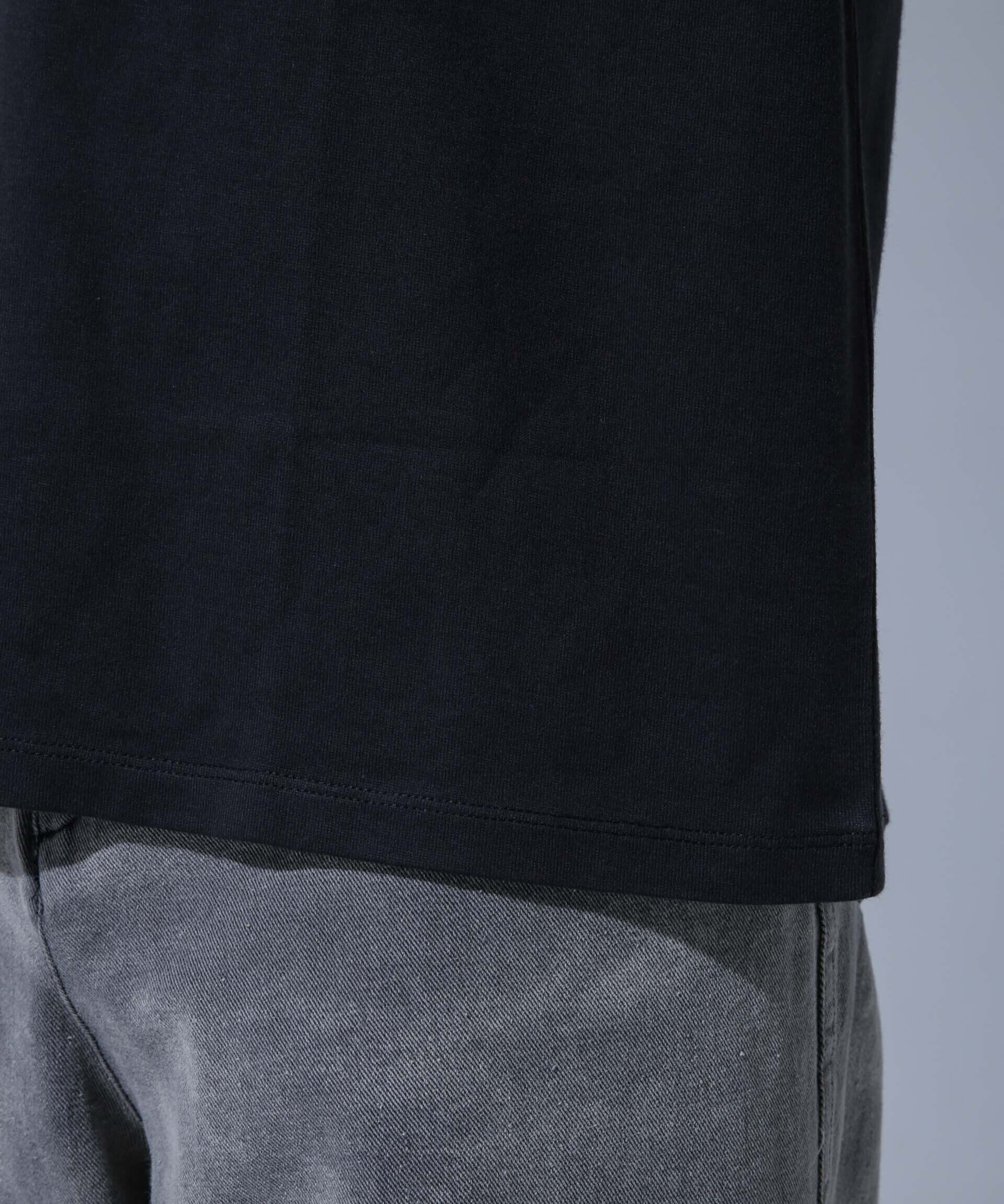 NANO universe「Anti Soaked 汗染み防止 リンガーネックTシャツ」|Tシャツ・カットソー|