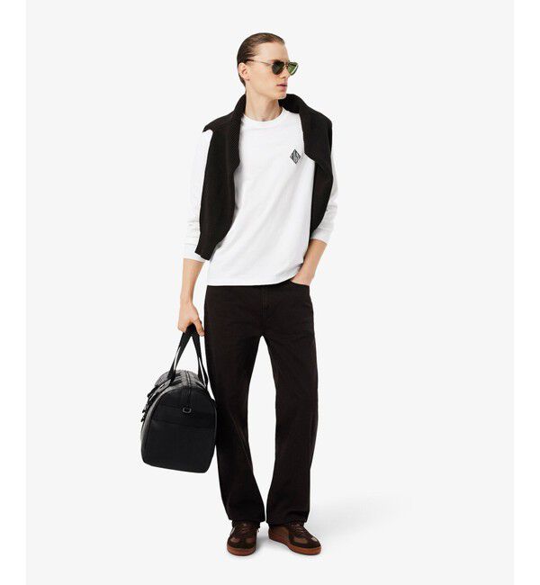 LACOSTE「ダイヤロゴパッチロングスリーブTシャツ」|Tシャツ・カットソー|