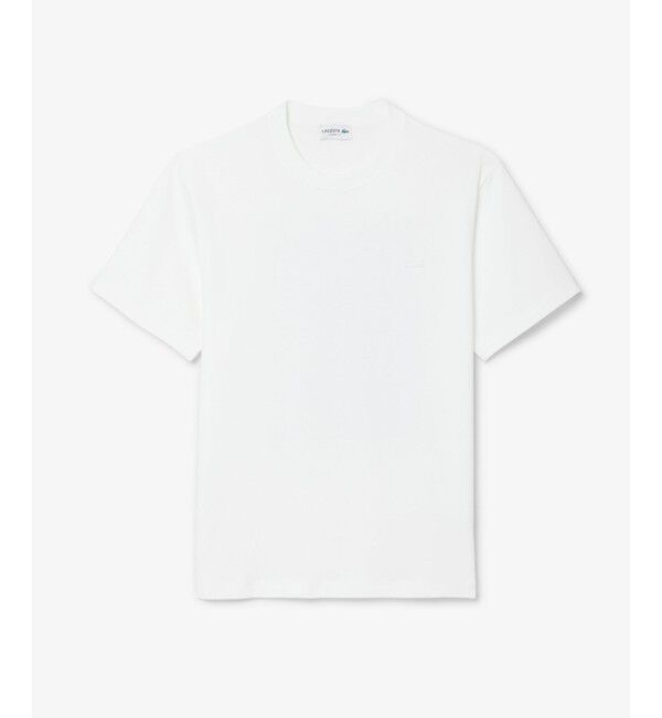 LACOSTE「コートグラフィックバックプリントTシャツ」|Tシャツ・カットソー|ホワイト