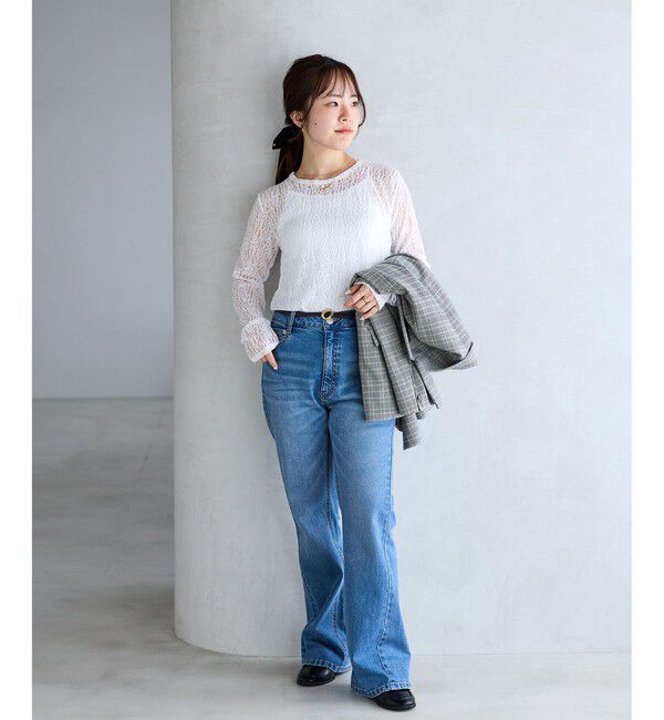 VIS「【WEB/一部店舗限定】レースカットプルオーバー」|Tシャツ・カットソー|