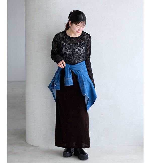 VIS「【WEB/一部店舗限定】レースカットプルオーバー」|Tシャツ・カットソー|