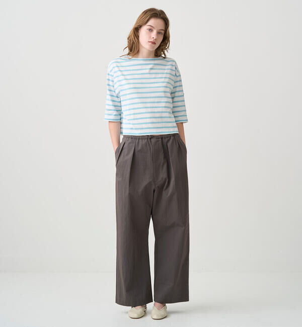 ORCIVAL「ORCIVAL | コットンレジェ ボートネック ボーダーTシャツ WOMEN」|Tシャツ・カットソー|