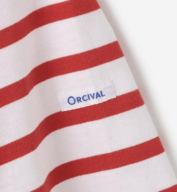 ORCIVAL「ORCIVAL | コットンレジェ ボートネック ボーダーTシャツ WOMEN」|Tシャツ・カットソー|