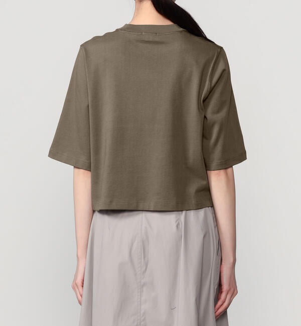 handvaerk「handvaerk | コットン クルーネック半袖Tシャツ SOLID WOMEN」|Tシャツ・カットソー|