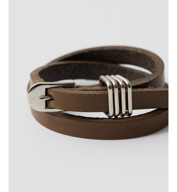 Hoaw.「【Hoaw.】レザー2連ブレスレット」|リング|
