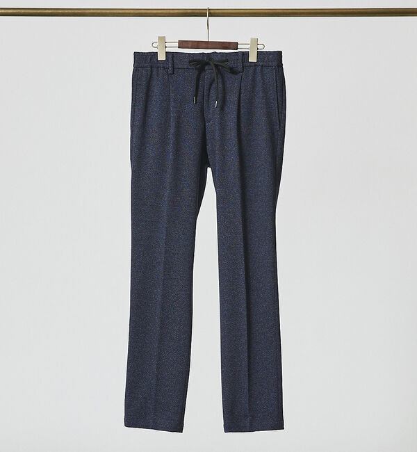 ABAHOUSE「【セットアップ対応/FLEX PANTS】ムリネ ジャージ パンツ」|スラックス|ネイビー