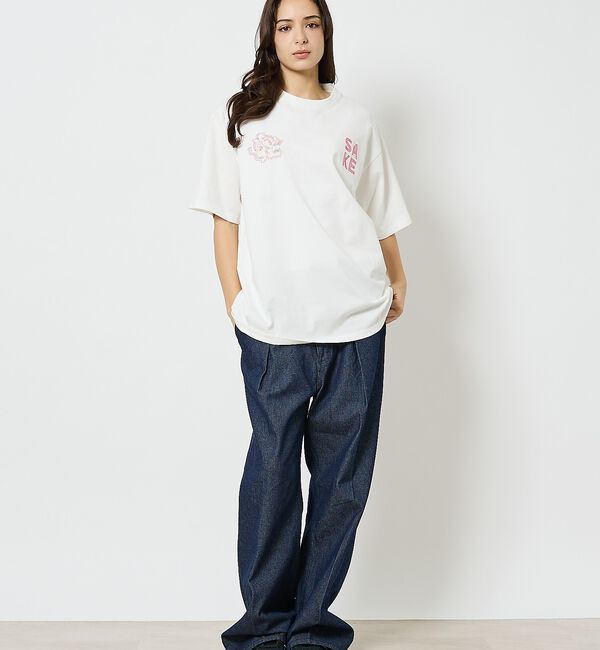 ABAHOUSE「【YOIDORE/ヨイドレ】 酒愛好家　刺繍Tシャツ/SAKE ネオンプリントＴ」|Tシャツ・カットソー|