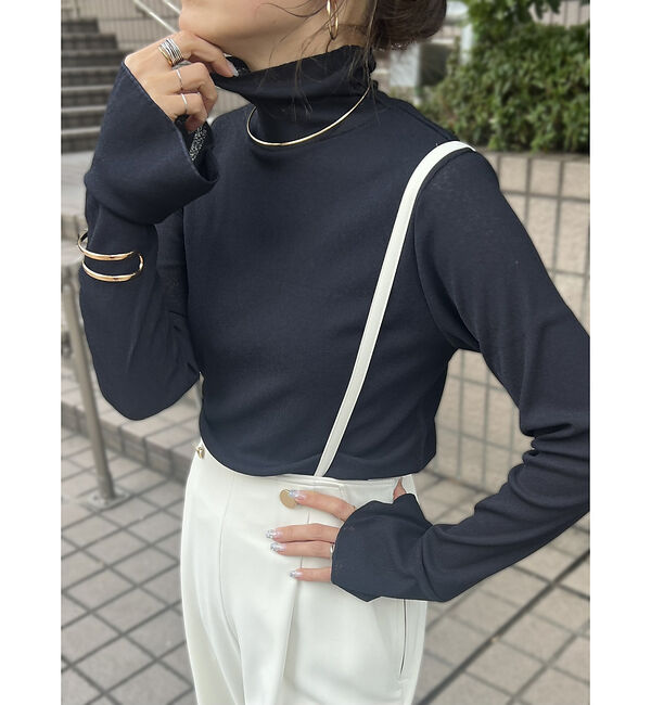 Rouge vif「【MICA&DEAL /マイカアンドディール】ドライテレコハイネックプルオーバー」|Tシャツ・カットソー|