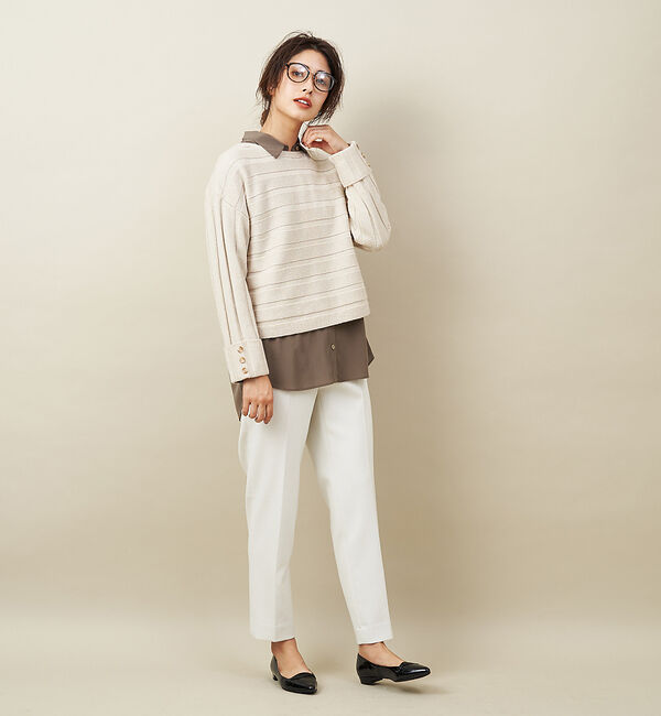 qualite「ウールブレンドシガレットパンツ」|その他|