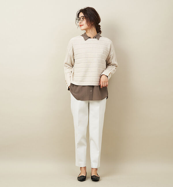 qualite「ウールブレンドシガレットパンツ」|その他|