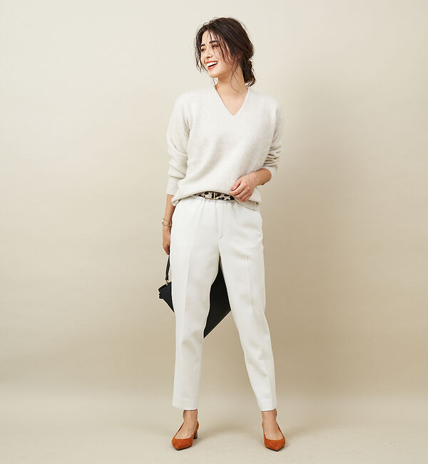 qualite「ウールブレンドシガレットパンツ」|その他|