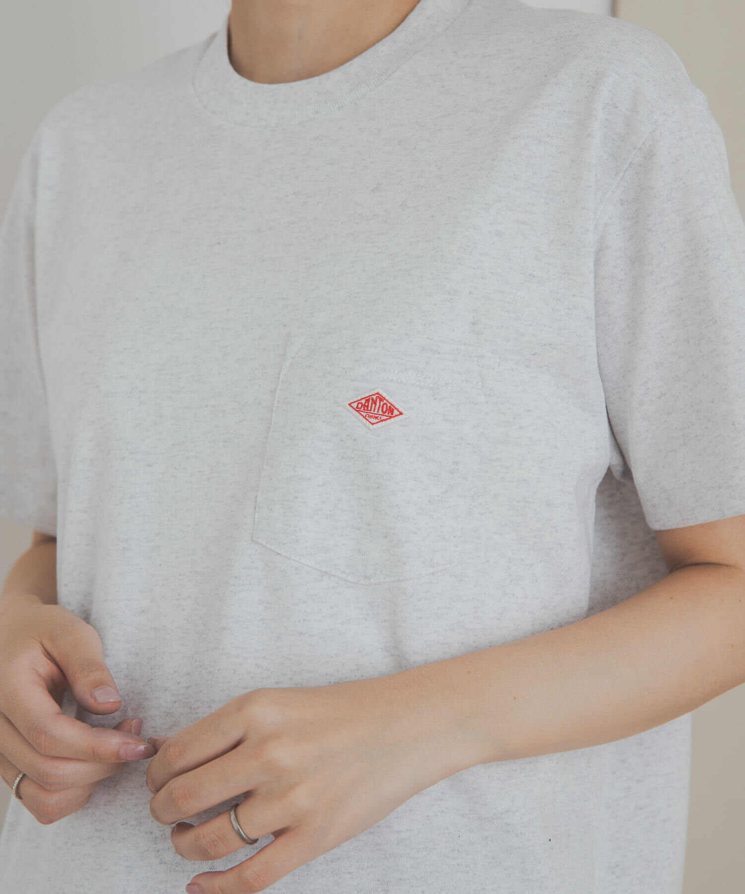 URBAN RESEARCH DOORS「DANTON　POCKET T-SHIRTS」|Tシャツ・カットソー|ホワイト系その他