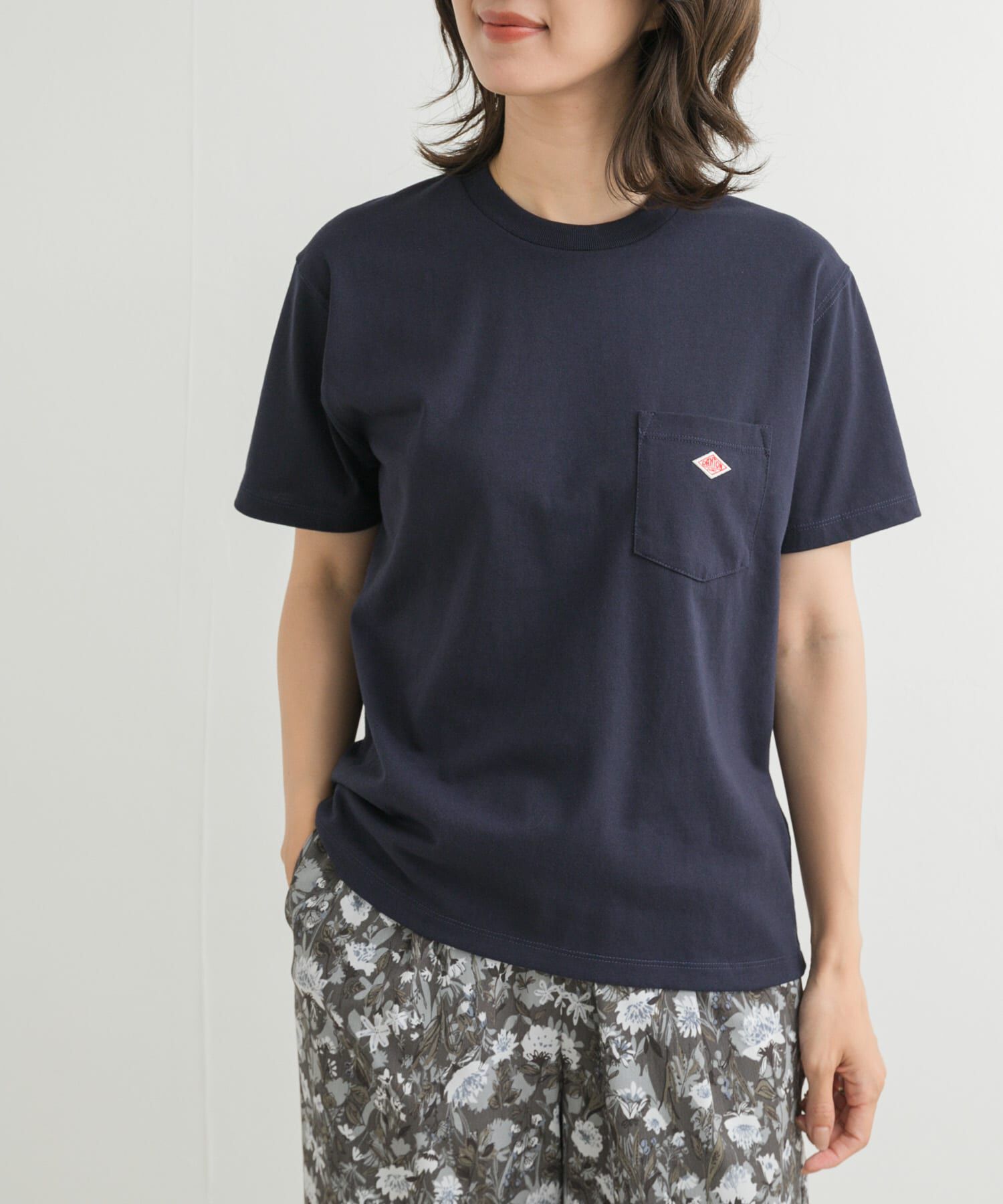 URBAN RESEARCH DOORS「DANTON　POCKET T-SHIRTS」|Tシャツ・カットソー|ネイビー