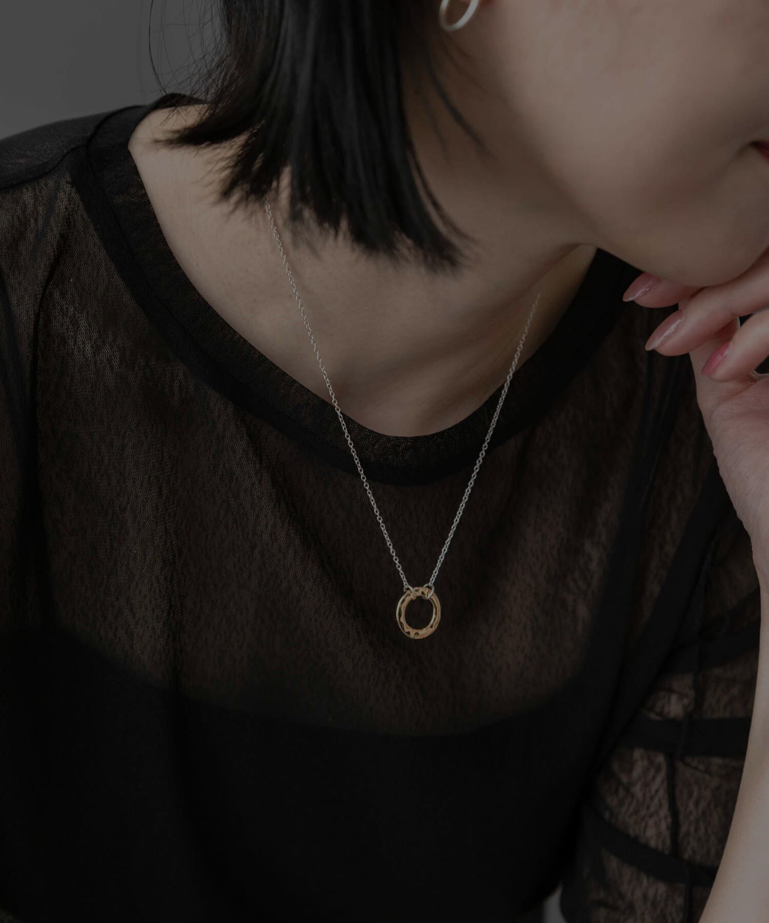 SMELLY「SMELLY so&rsquo;　plate ring necklace」|ネックレス|