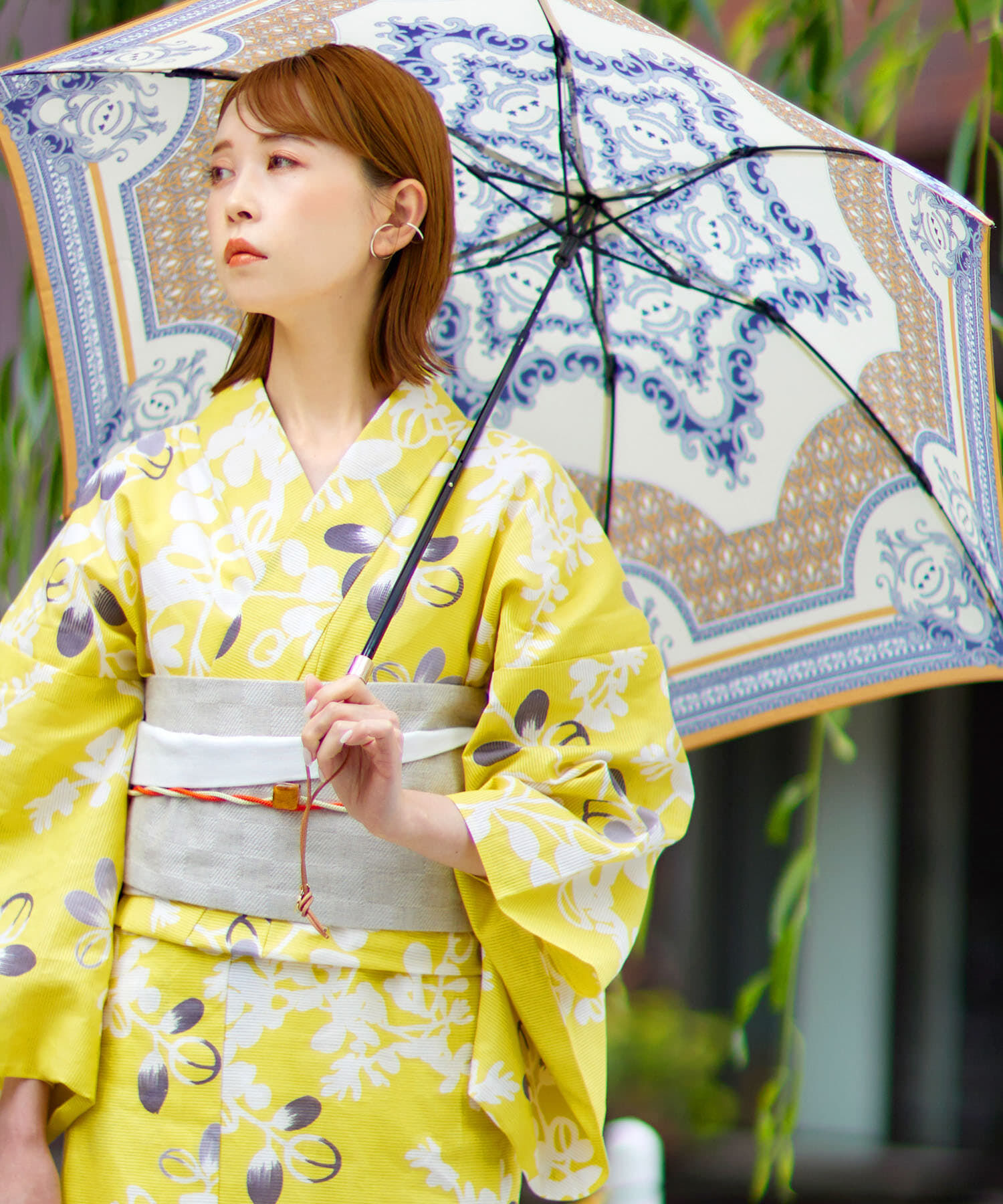URBAN RESEARCH ROSSO「綿絽ゆかた ロマン萩」|その他|イエロー