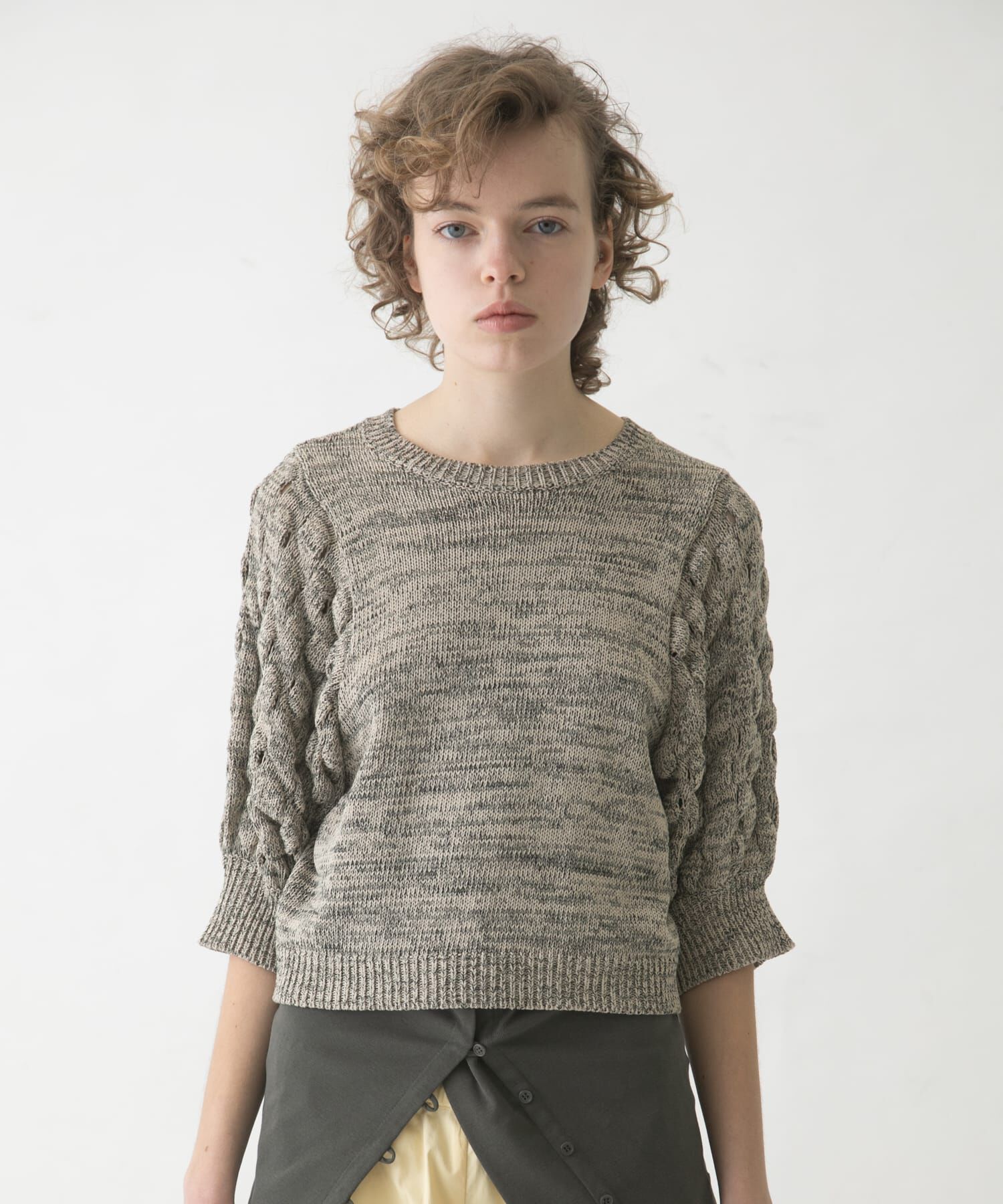 LAATO「lantern sleeve knit」|ニット・セーター|オフホワイト