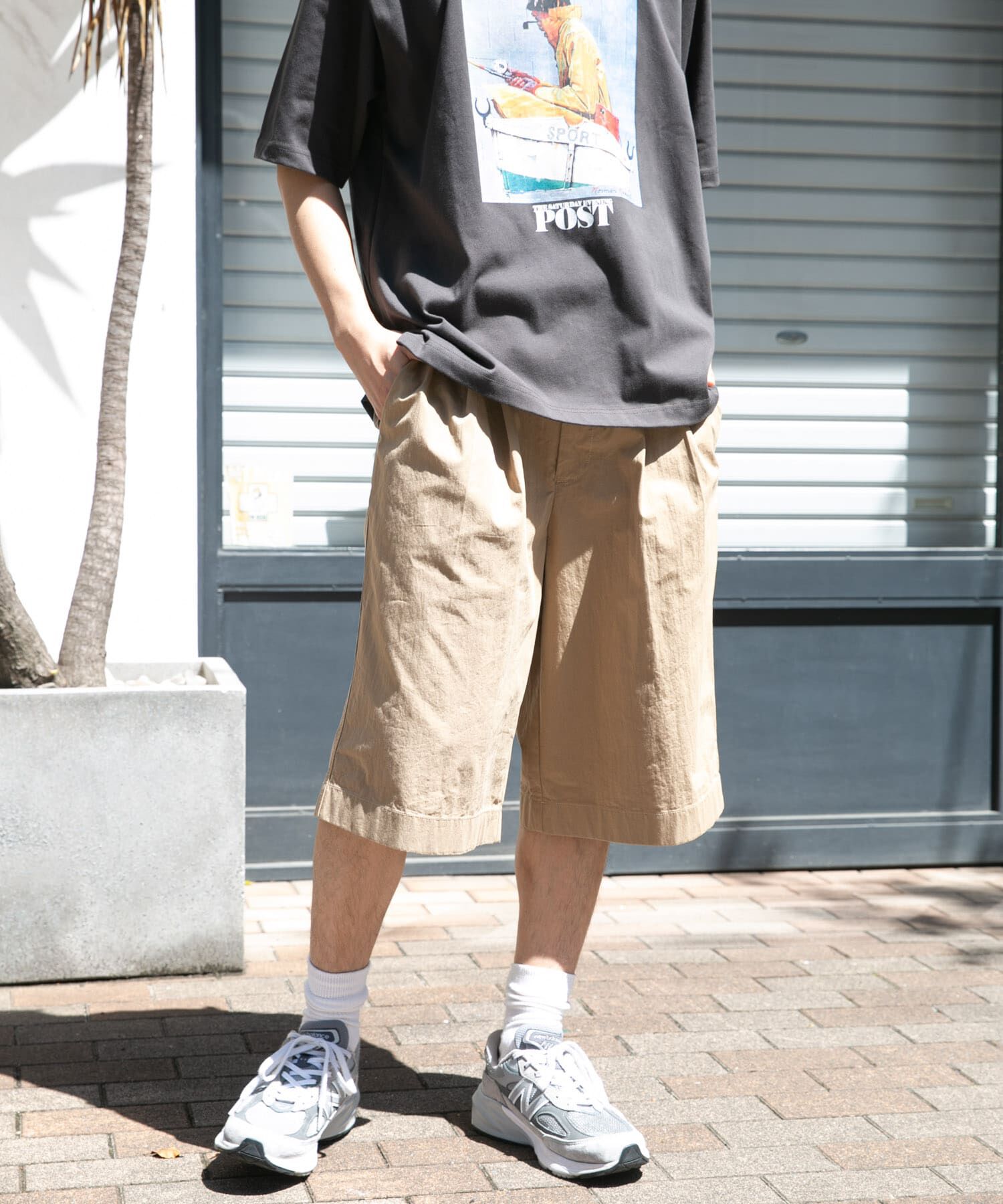 URBAN RESEARCH DOORS「FORK&SPOON　クリンクルワイドショーツ」|その他|