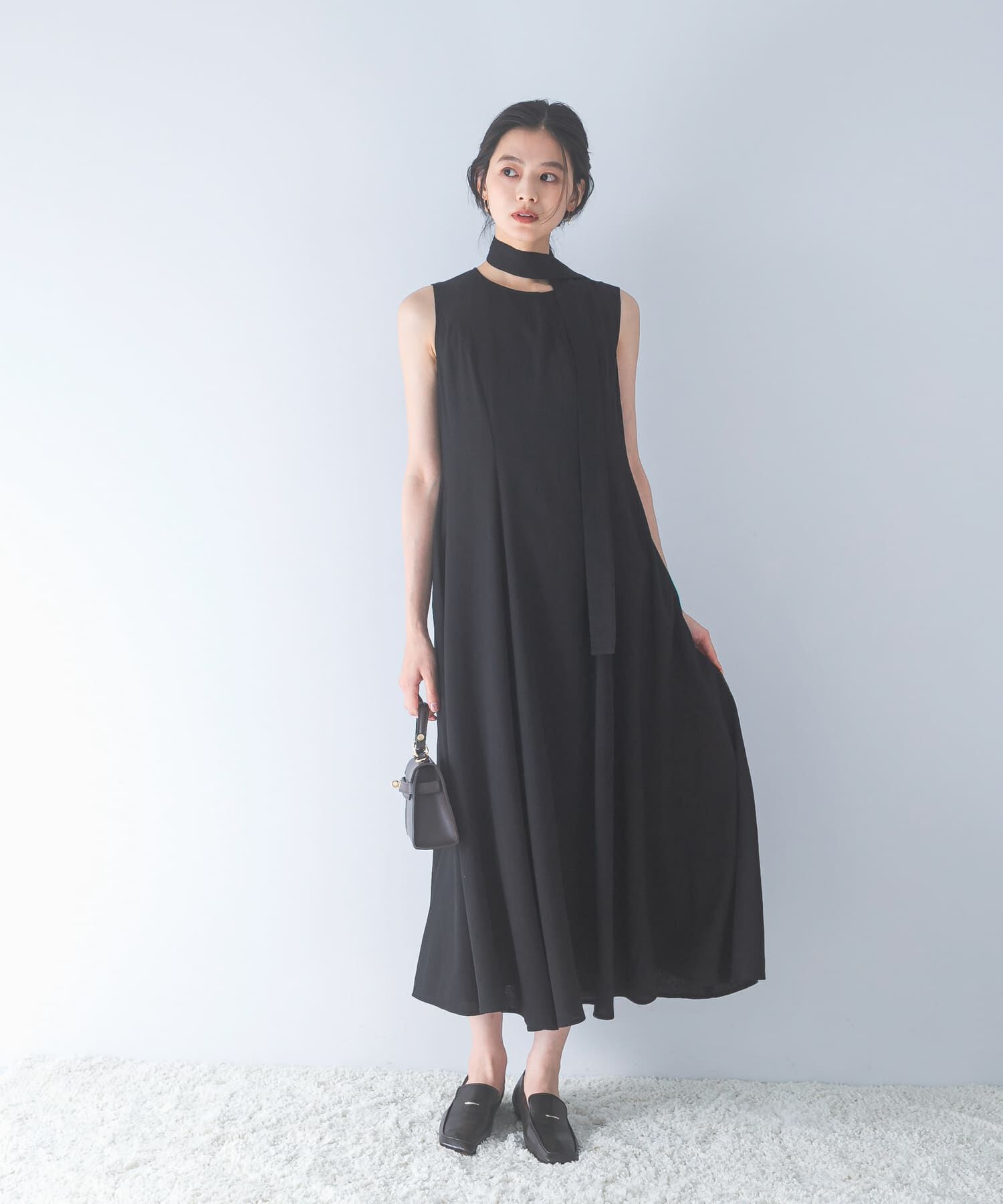 URBAN RESEARCH ROSSO「ベルト付フレアシルエットロングドレス」|その他|