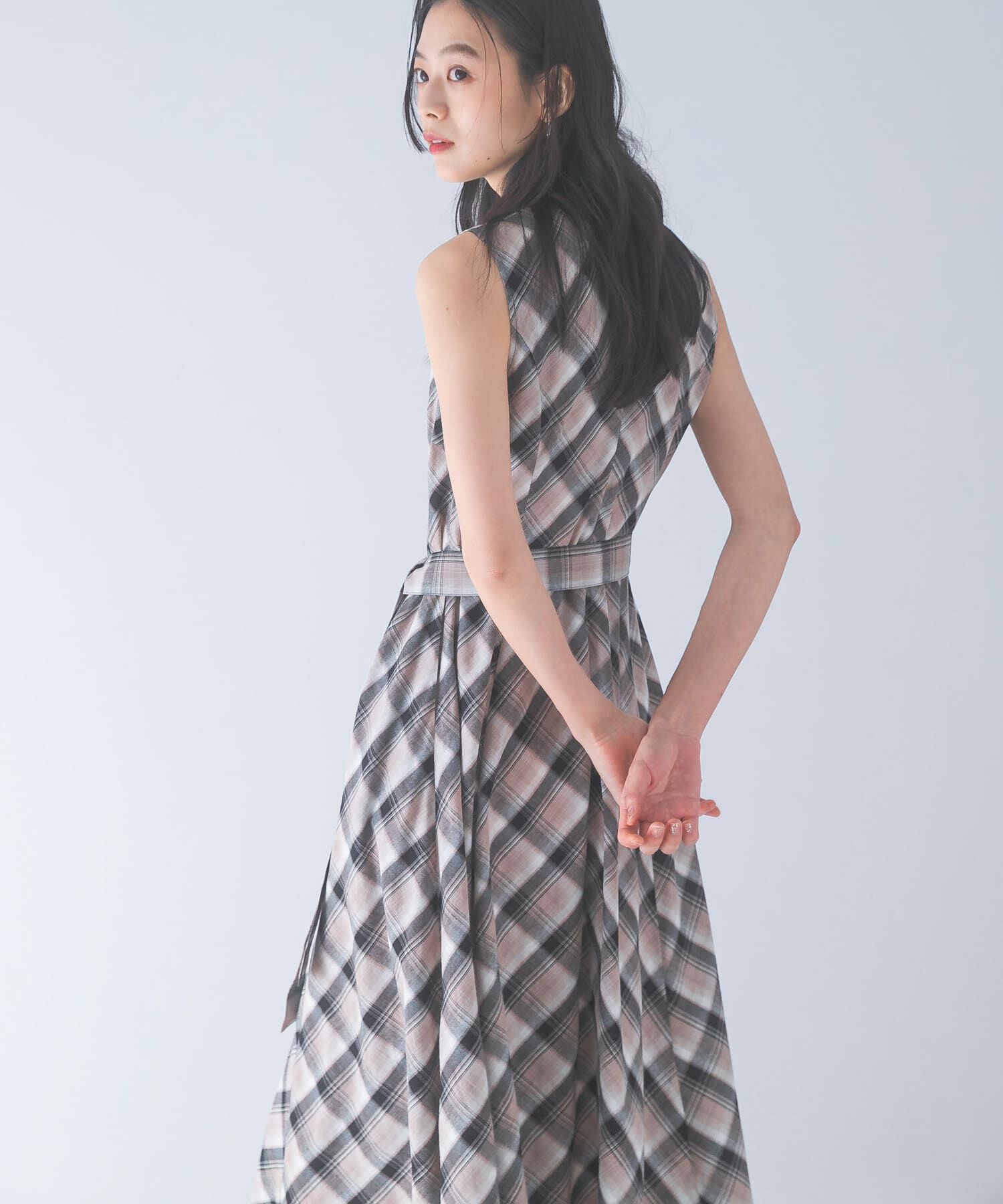 URBAN RESEARCH ROSSO「ベルト付フレアシルエットロングドレス」|その他|