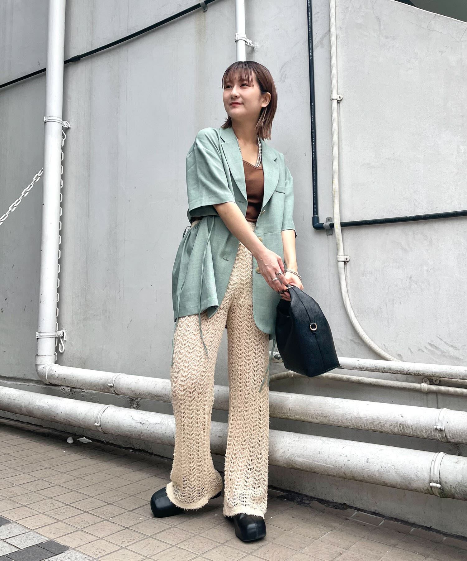 「透かし編みニットパンツ」|その他|