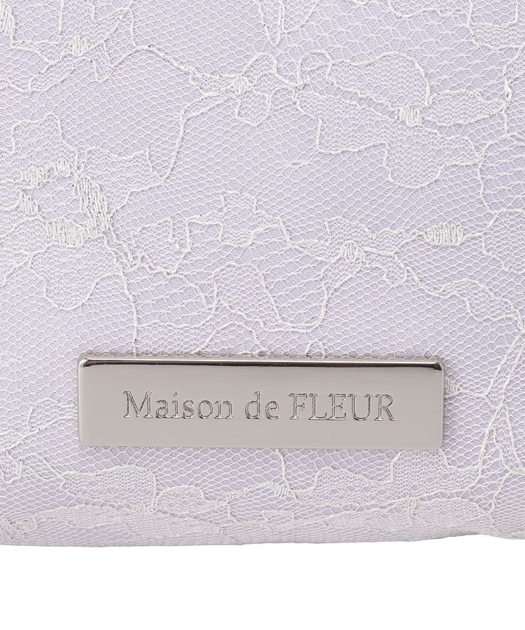 Maison de FLEUR「ブルーマニアリボンポーチ」|ポーチ|