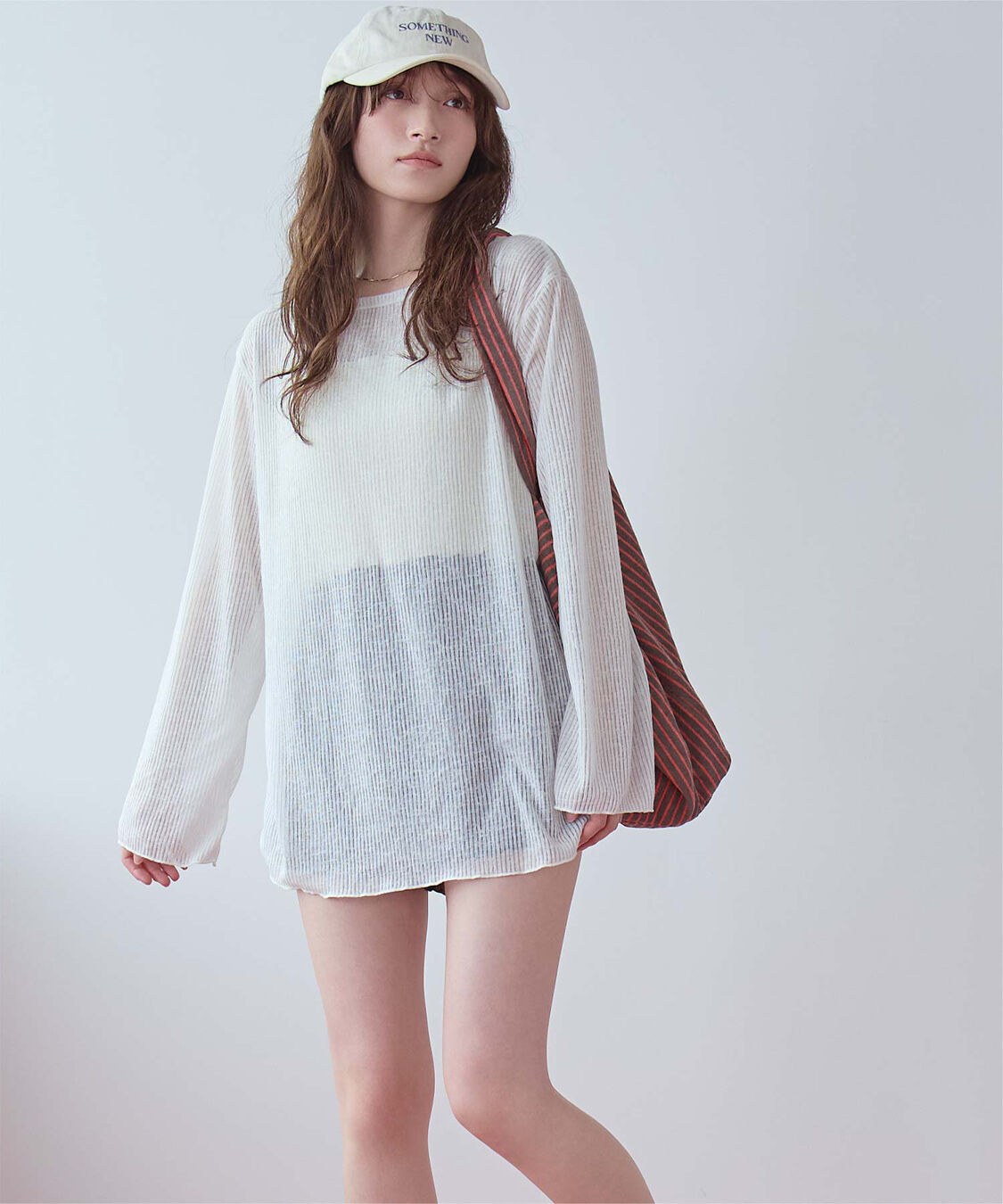 SEA DRESS「4点セット/長袖トップス付シャーリングビキニ&times;ショートパンツ/水着」|ビキニ|