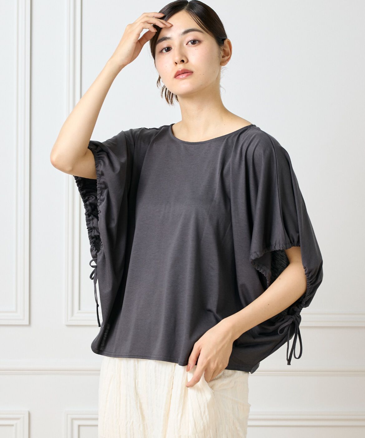 DAY by DAY it&rsquo;s international「ドローストリングスリーブカットソー」|Tシャツ・カットソー|スミクロ5