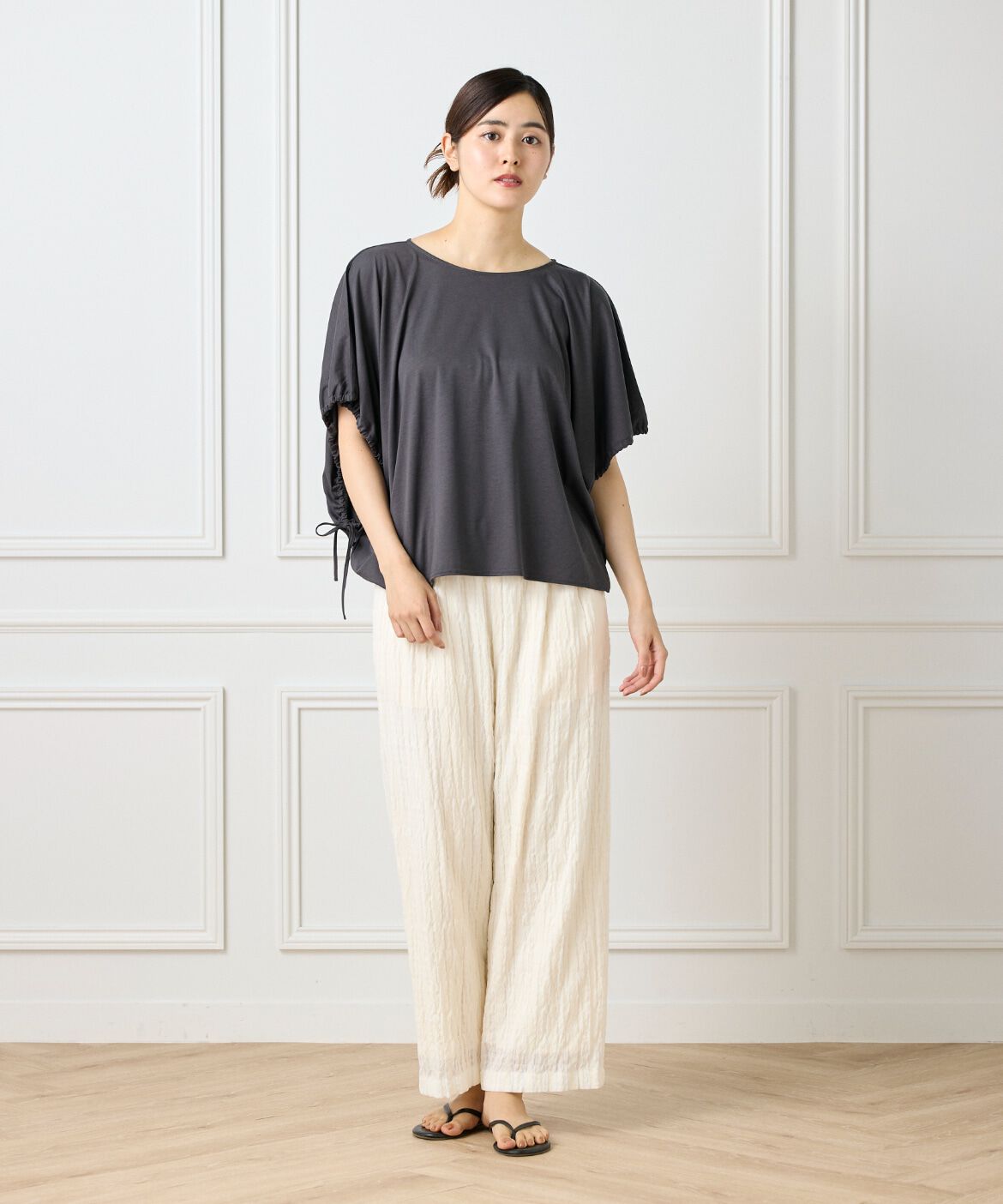 DAY by DAY it&rsquo;s international「ドローストリングスリーブカットソー」|Tシャツ・カットソー|