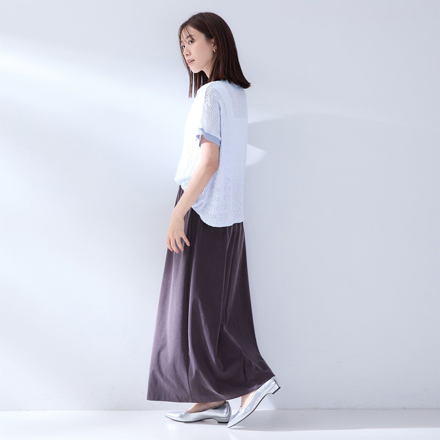 UNTITLED「【洗える／シアー】ミニヨンレースプルオーバー」|Tシャツ・カットソー|