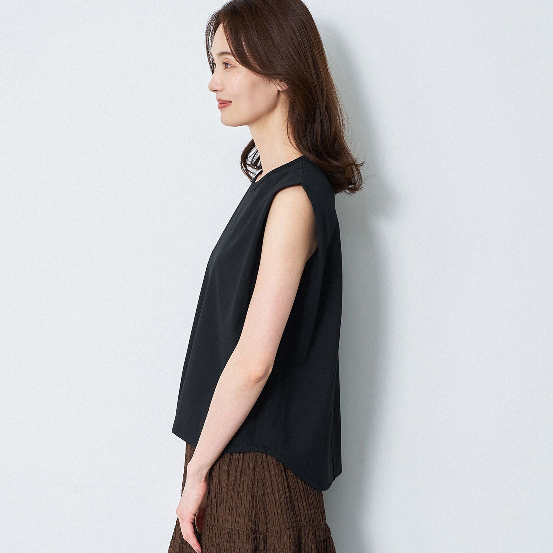 Reflect「【UVカット／接触冷感／吸水速乾】フレンチスリーブプルオーバー」|Tシャツ・カットソー|
