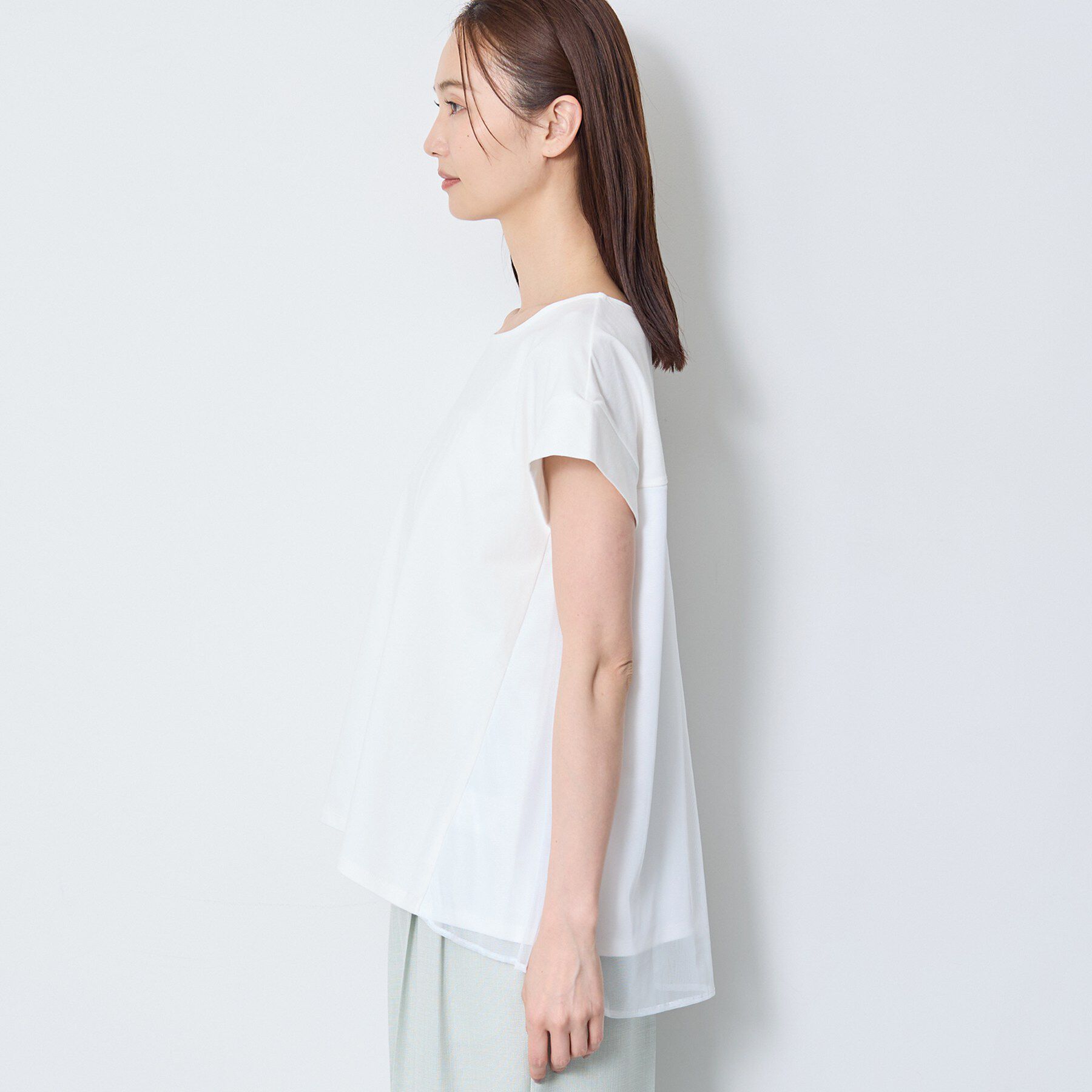 Reflect「チュール&times;ジャージチュニックトップス」|チュニック|
