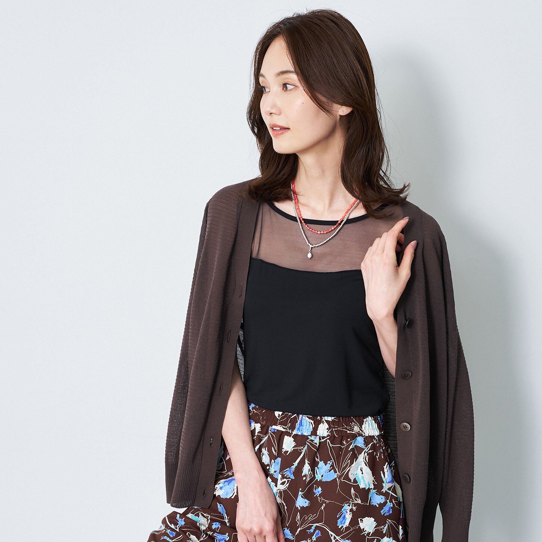 Reflect「【BASIC COTTON】シアータンクトップ」|キャミソール|