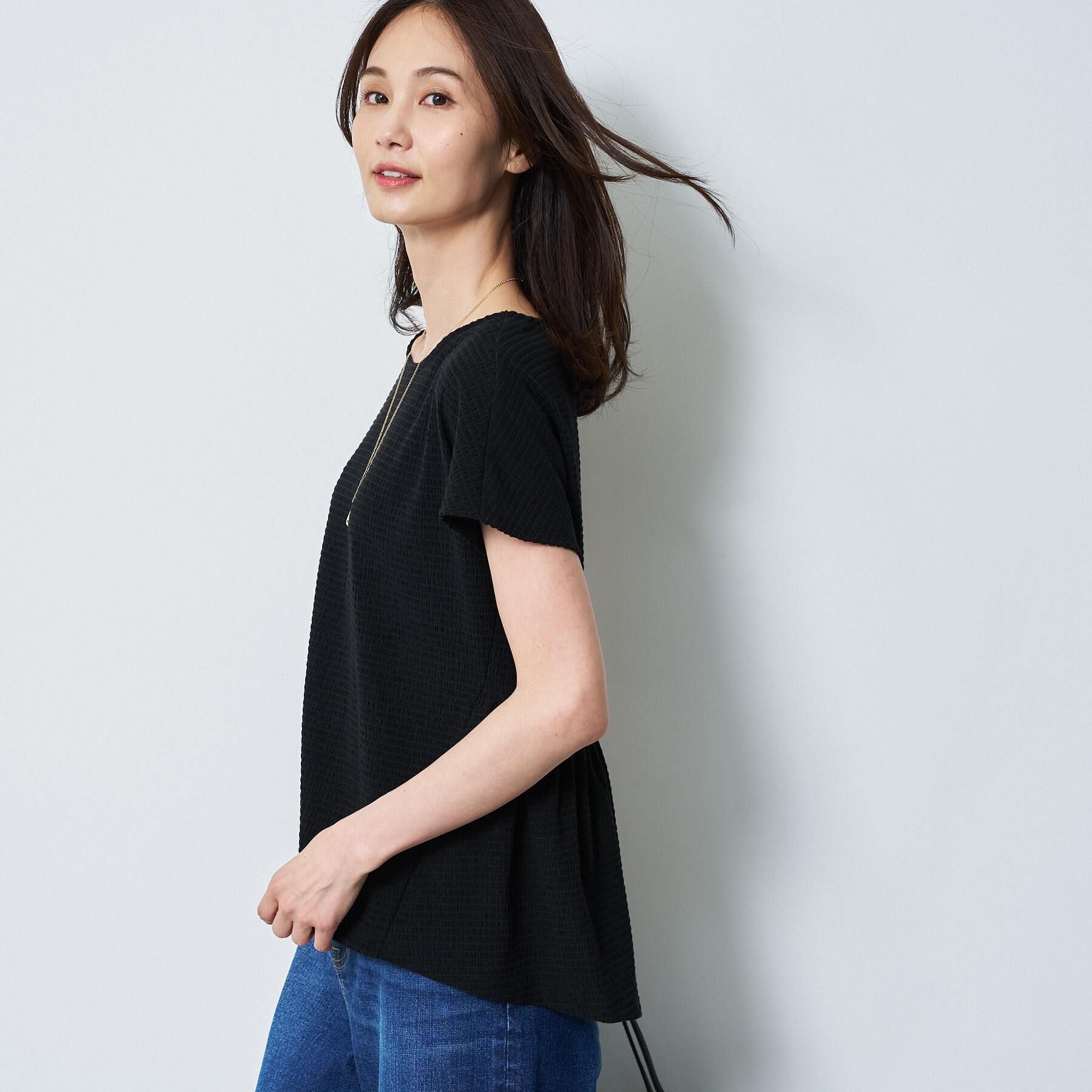 Reflect「【腰まわりカバー／手洗い可】ペプラムプルオーバー」|Tシャツ・カットソー|