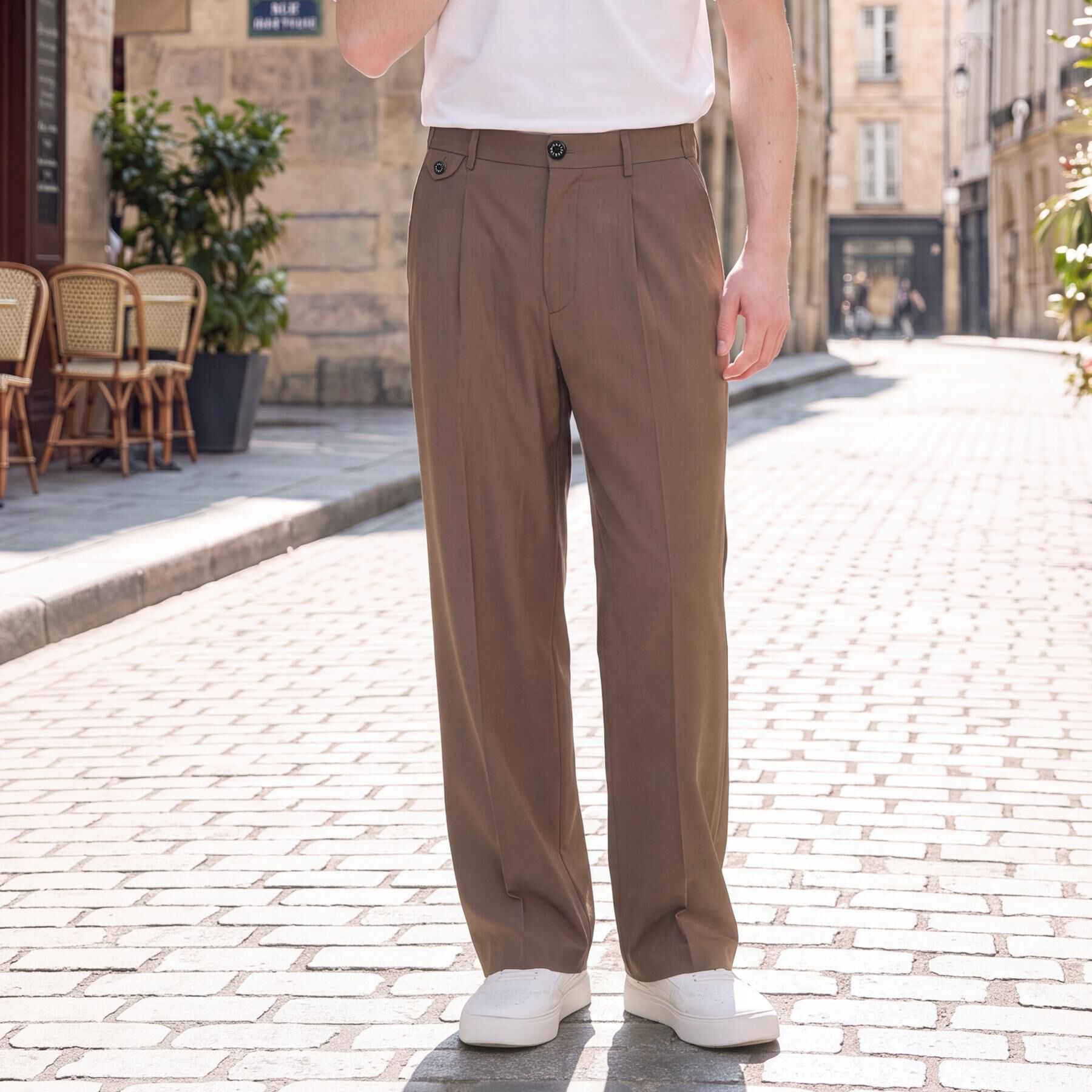 DRESSTERIOR「【ウォッシャブル】サイドゴア ワンタックワイドパンツ」|その他|