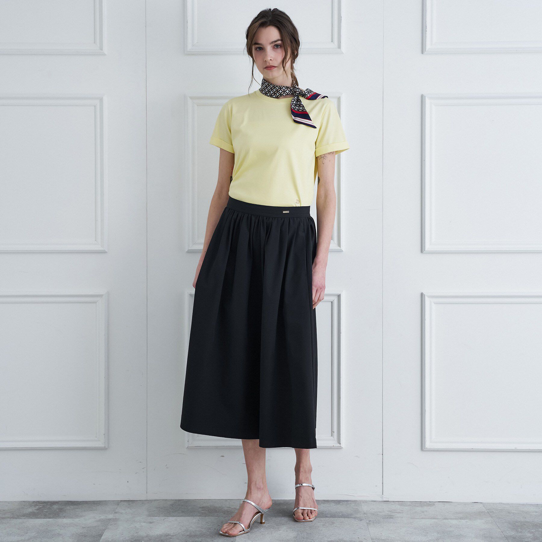 DRESSTERIOR「【接触冷感／抗菌防臭／消臭】アイスクリアコットン ターンナップT」|Tシャツ・カットソー|