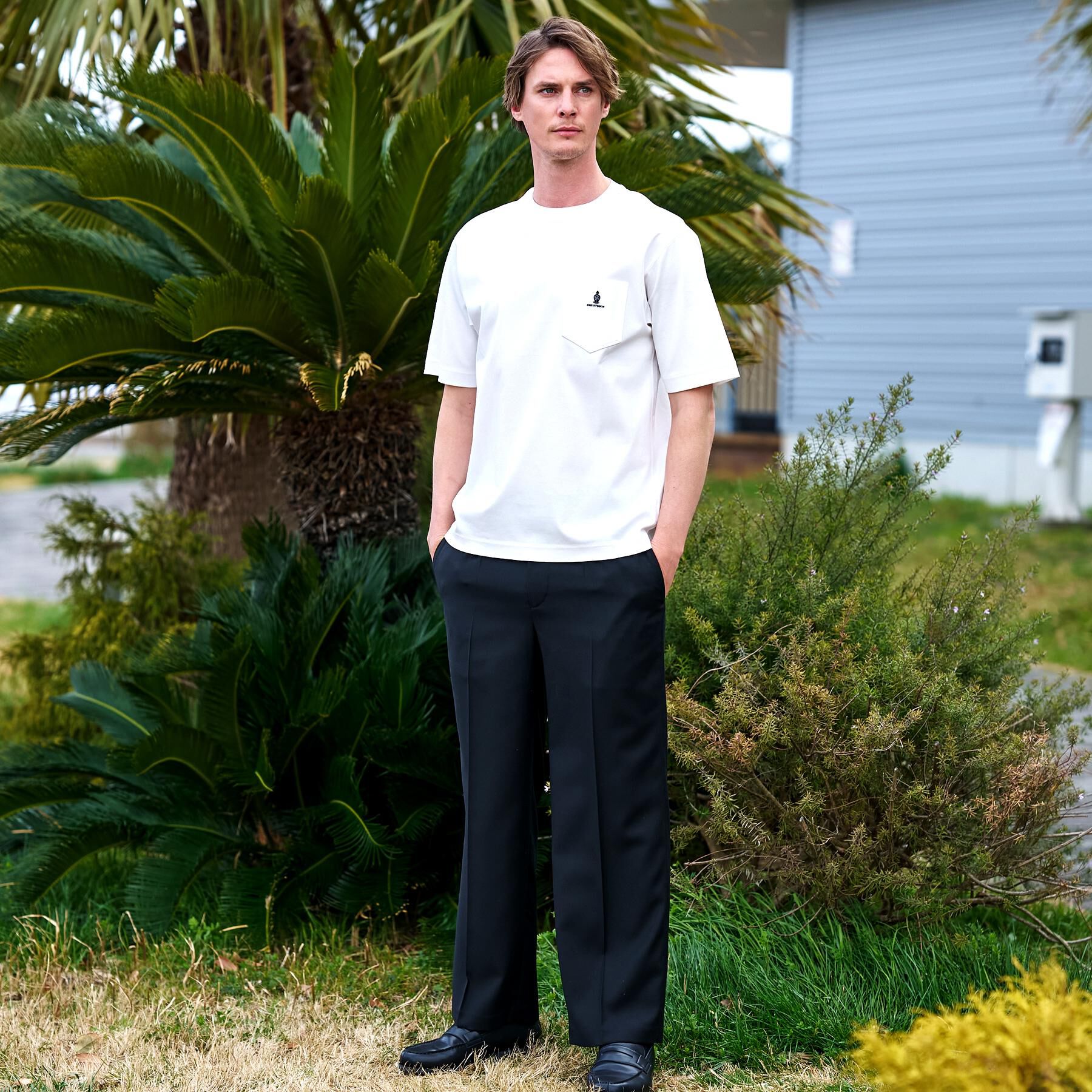DRESSTERIOR「【接触冷感／抗菌防臭／消臭】ICE CLEAR COTTON オーバーフィットTシャツ」|Tシャツ・カットソー|