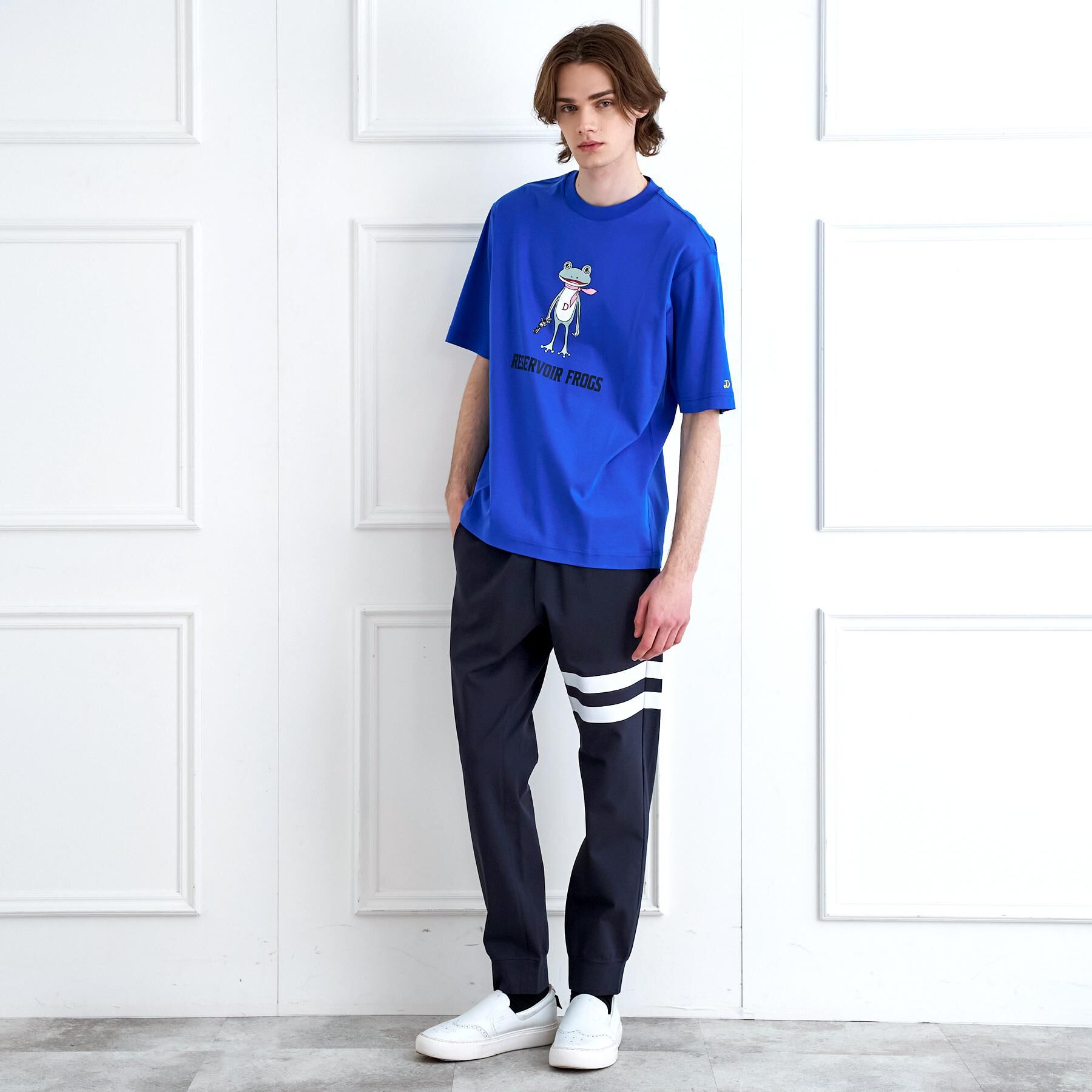 DRESSTERIOR「【接触冷感／抗菌防臭／消臭】ICE CLEAR COTTON フロッグオーバーフィットTシャツ」|Tシャツ・カットソー|