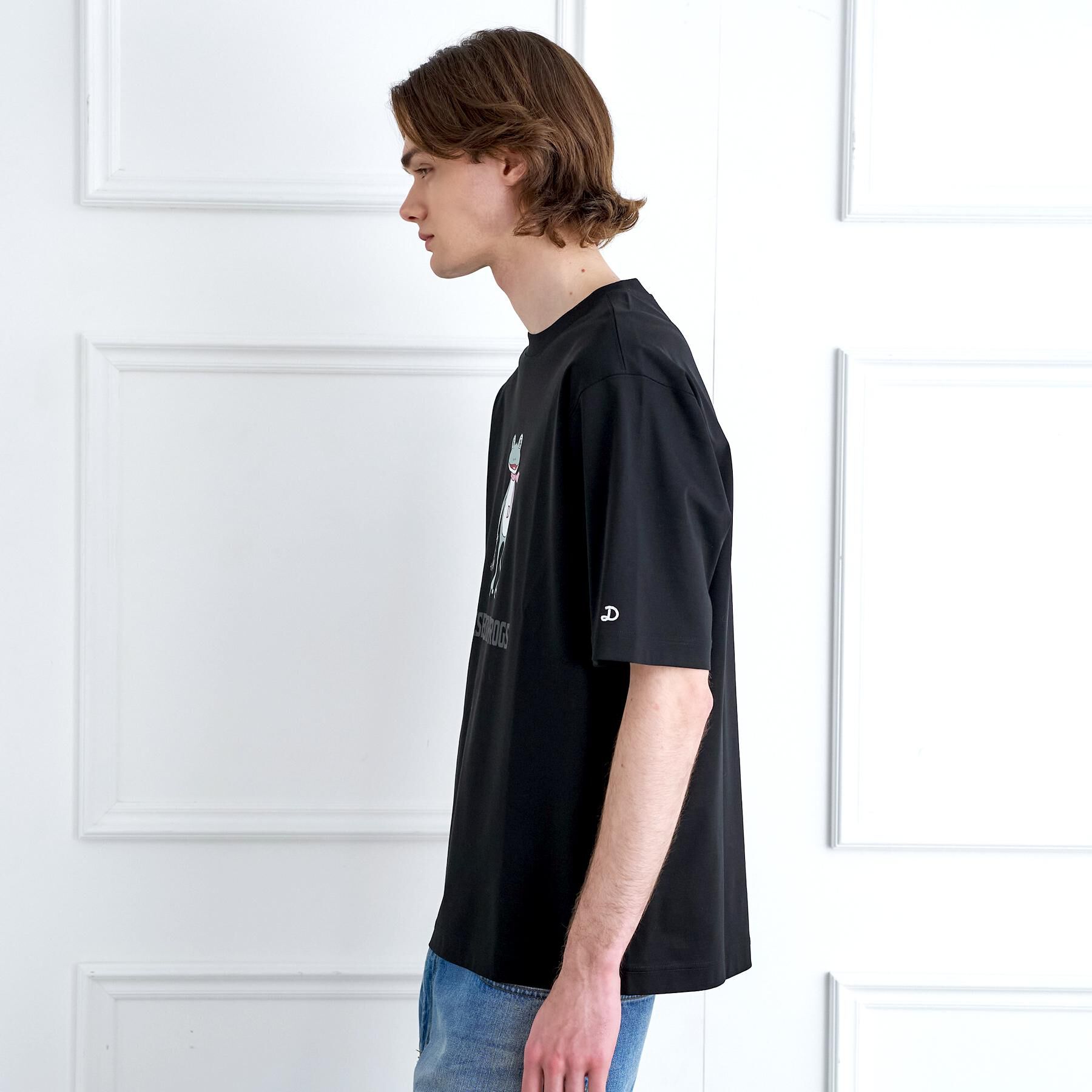 DRESSTERIOR「【接触冷感／抗菌防臭／消臭】ICE CLEAR COTTON フロッグオーバーフィットTシャツ」|Tシャツ・カットソー|