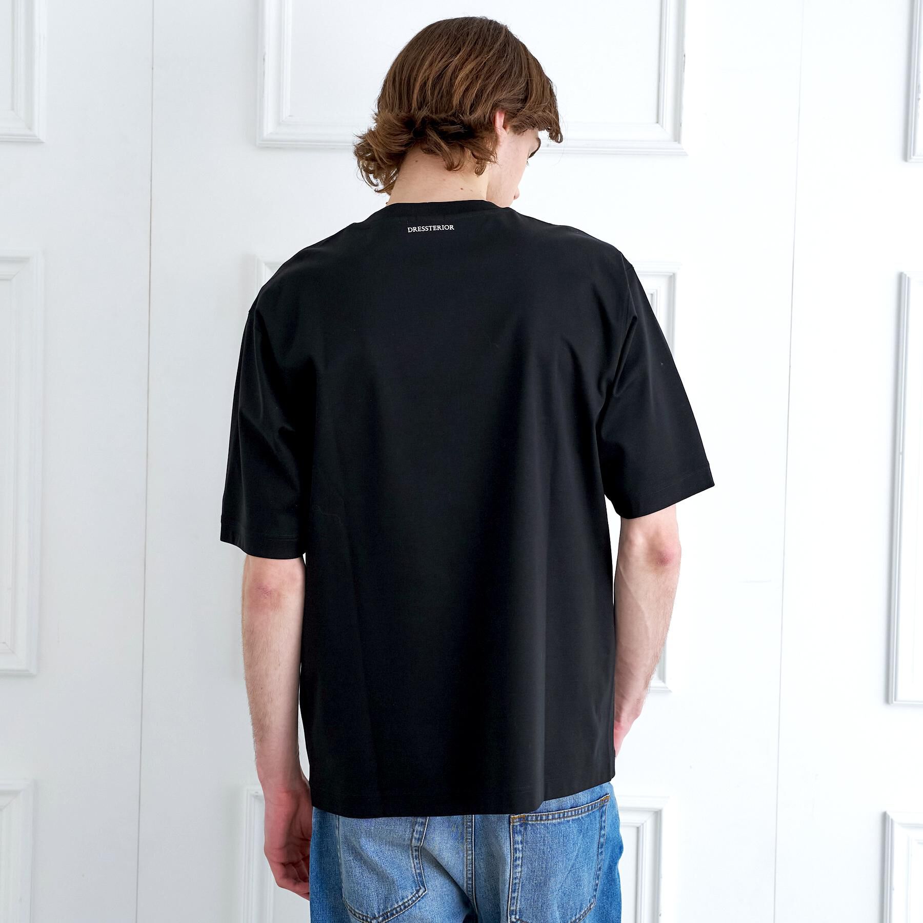 DRESSTERIOR「【接触冷感／抗菌防臭／消臭】ICE CLEAR COTTON フロッグオーバーフィットTシャツ」|Tシャツ・カットソー|