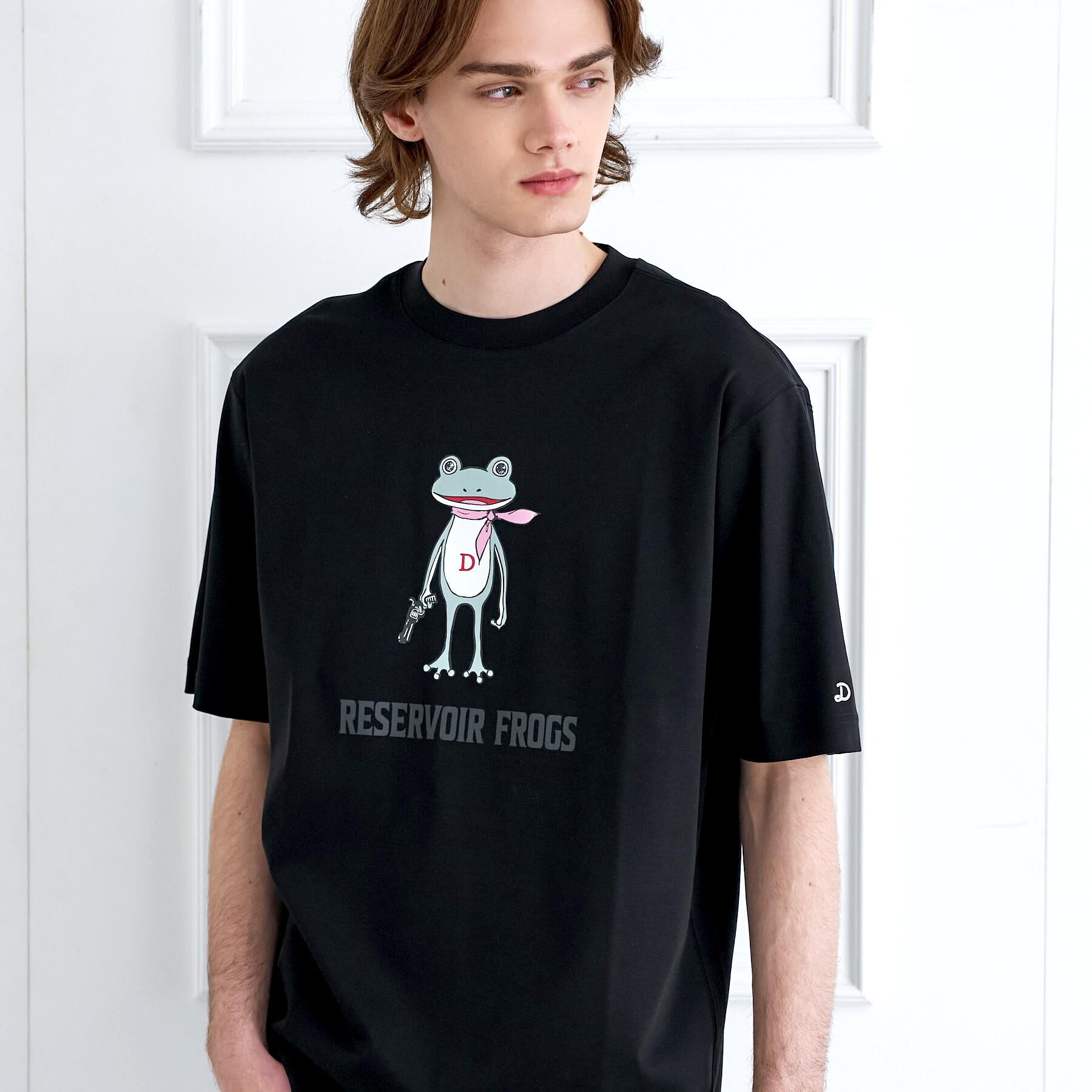 DRESSTERIOR「【接触冷感／抗菌防臭／消臭】ICE CLEAR COTTON フロッグオーバーフィットTシャツ」|Tシャツ・カットソー|