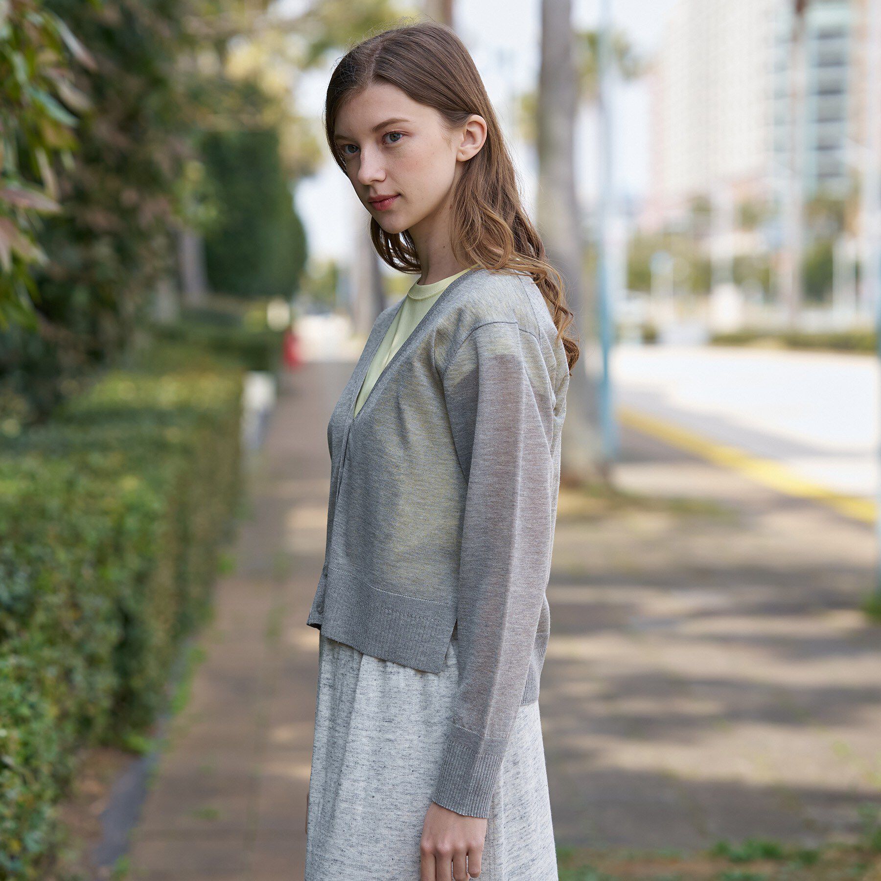 DRESSTERIOR「【日除け/冷房対策】ウォッシャブルシアーカーディガン」|カーディガン|